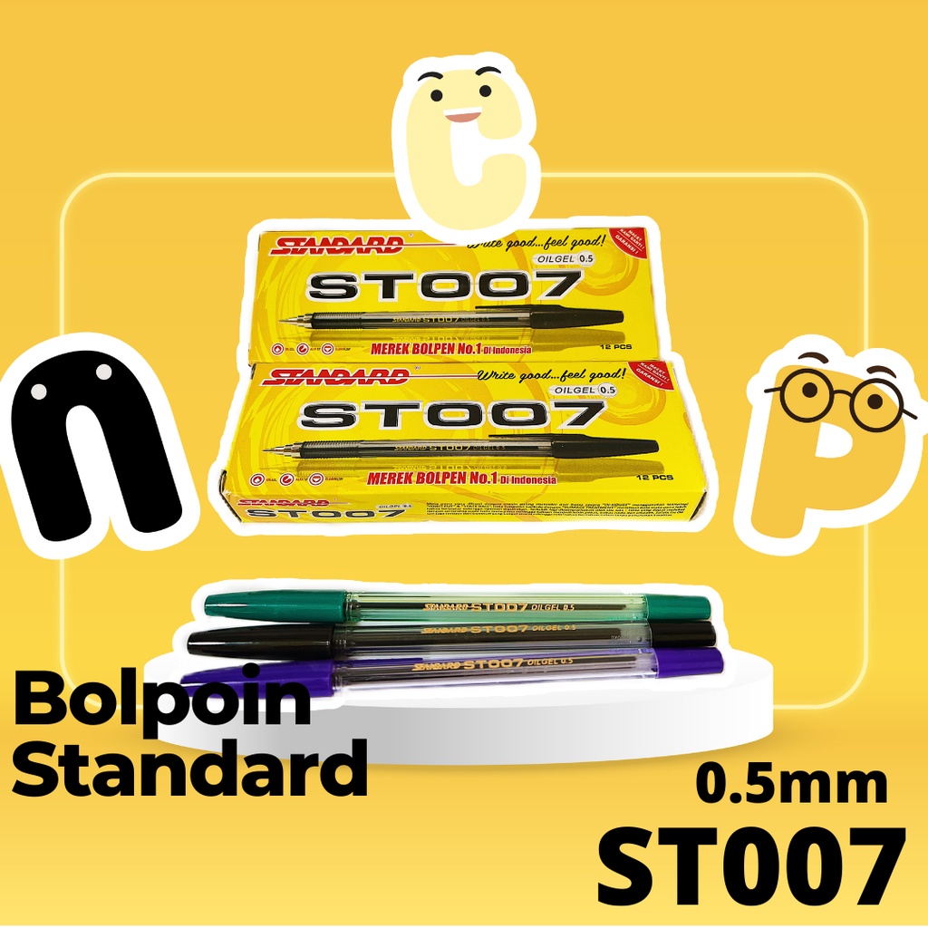 

Bolpen Pen Pulpen Standard ST007 0.5mm