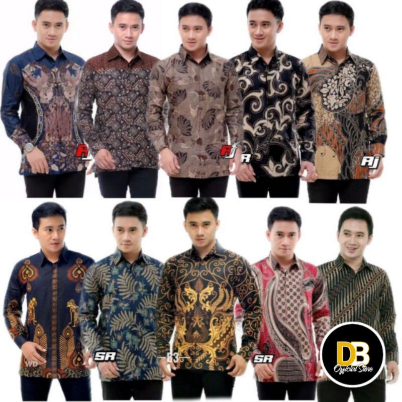 KEMEJA BATIK SLIMFIT TERLARIS SIZE M.L.XL.XXL, kemeja batik pria lengan panjang, batik pria, batik