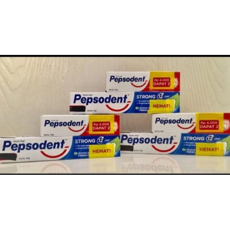 Pepsodent 75gram+25gram dapat 3 banded (6pcs)