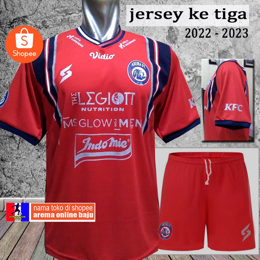 SETELAN KAOS JERSEY AREMA FC 2022 - 2023 KETIGA  - AREMA FASHION ONLINE BAJU