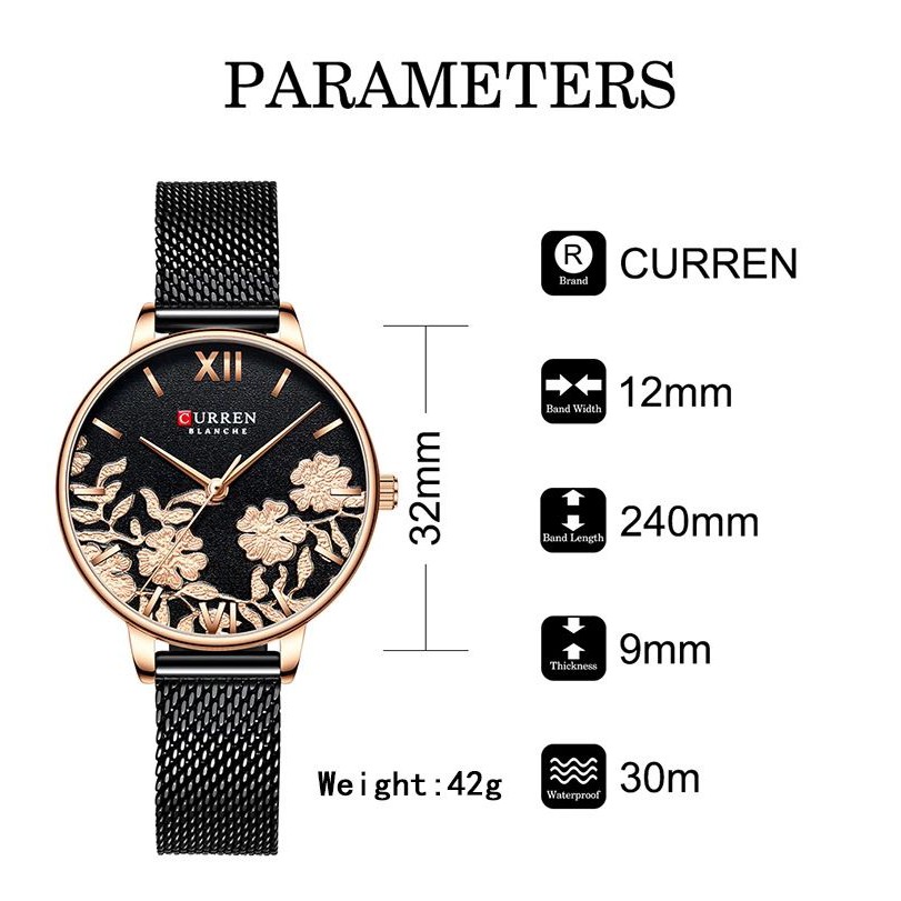 CURREN 9065 Jam Tangan Wanita Analog Casual WK-SBY