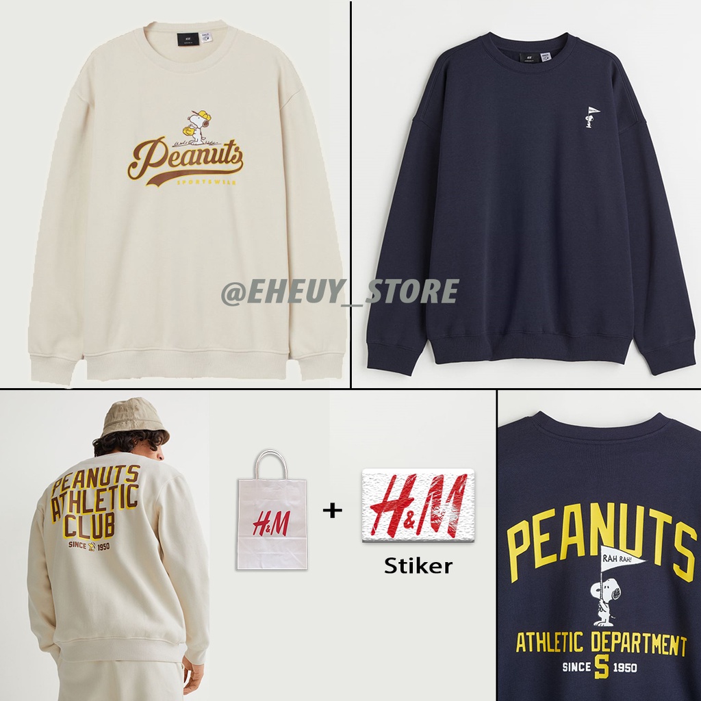 Crewneck H&amp;M Peanuts sweater hnm peanuts sweater