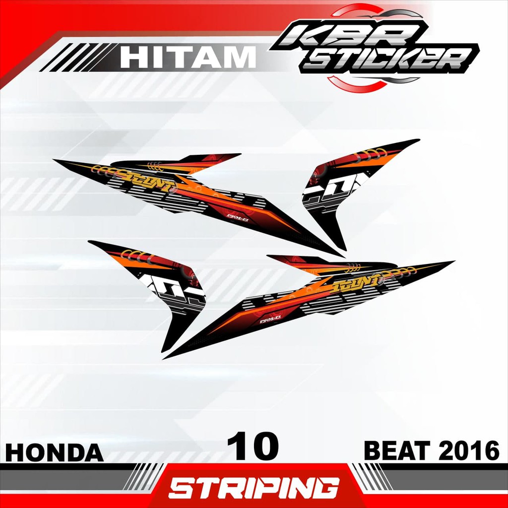 beat 2016 (cod) stiker motor - striping beat 2016 - motor honda - motor - sticker variasi - Racing10