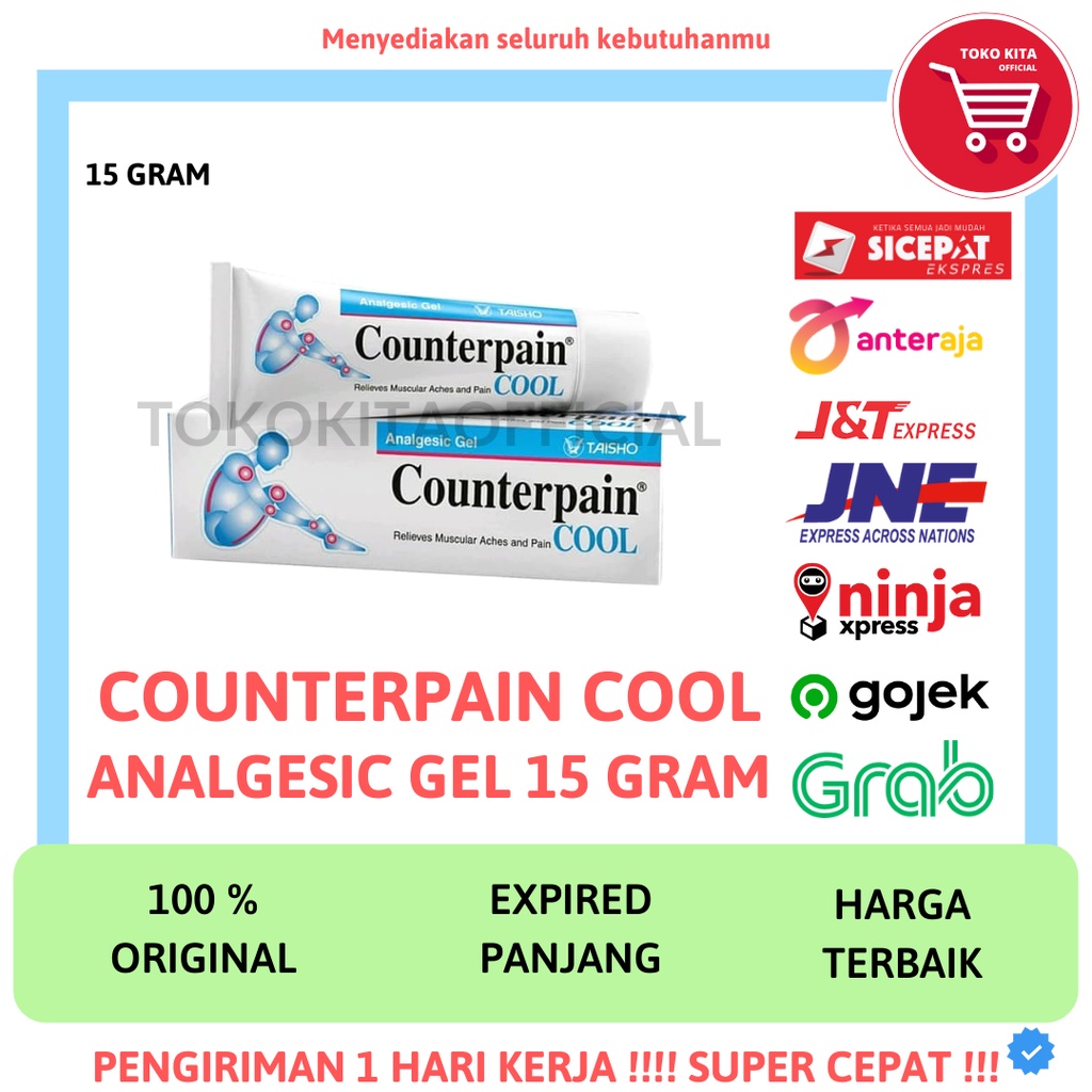Jual COUNTERPAIN COOL ANALGESIC 15 GRAM PEREDA NYERI COUNTERPAIN 15 ...