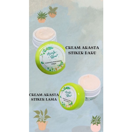 CREAM ARASTA GLOW COMPLETE WHITENING DAY N NIGHT KEMASAN TERBARU !!!!