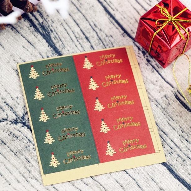 STICKER NATAL UNTUK TOPLES STICKER MERRY CHRISTMAS DISKON