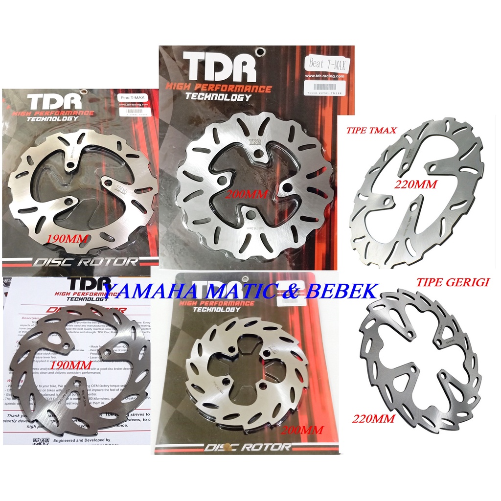 PIRINGAN TDR DEPAN MIO-JUPITER-MX-XEON-MIOJ-MIO-XRIDE-MIOM3-MIOJ-MIO SMILE-FIZR-MIO SPORTY-VEGA DISK CAKRAM TDR RACING ALL YAMAHA SERIES