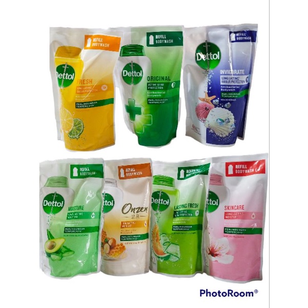 Dettol bodywash anti bakteri 410g/370g