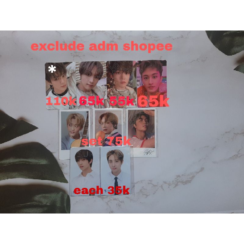Nct photocard pc luggage dreaming jeno chenle haechan natrep johnny haechan mark tc glimo somethinc 