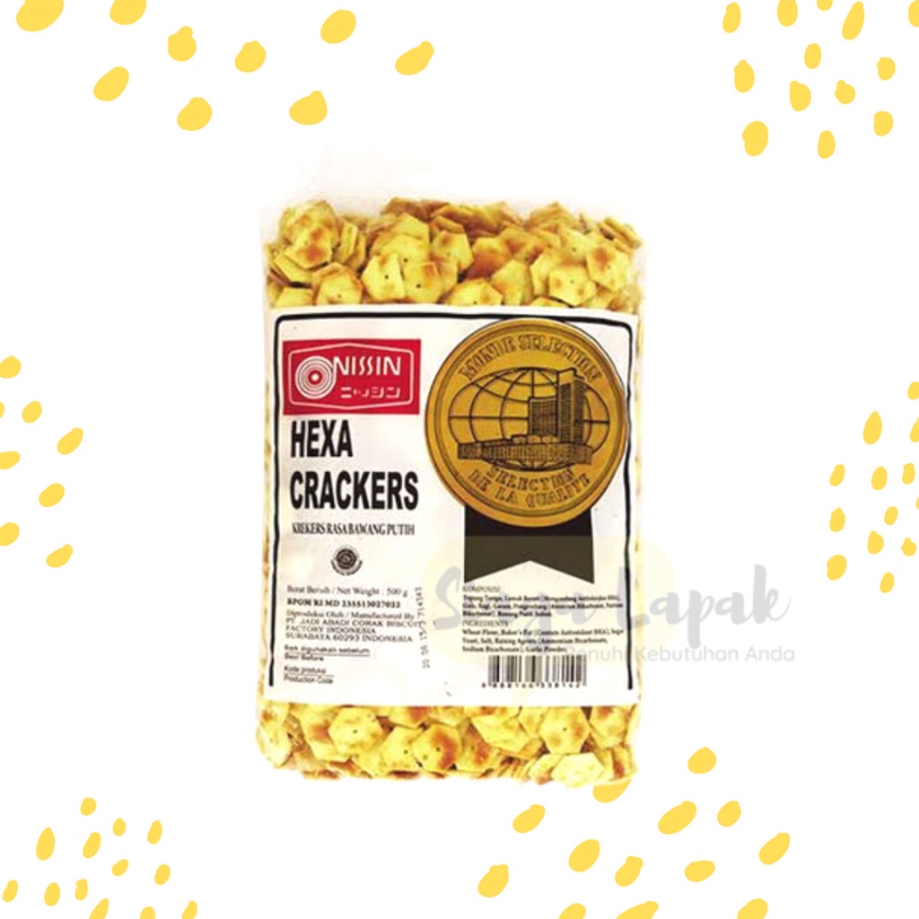 

Hexa Crackers Nissin Biskuit Asin Gurih 225gr