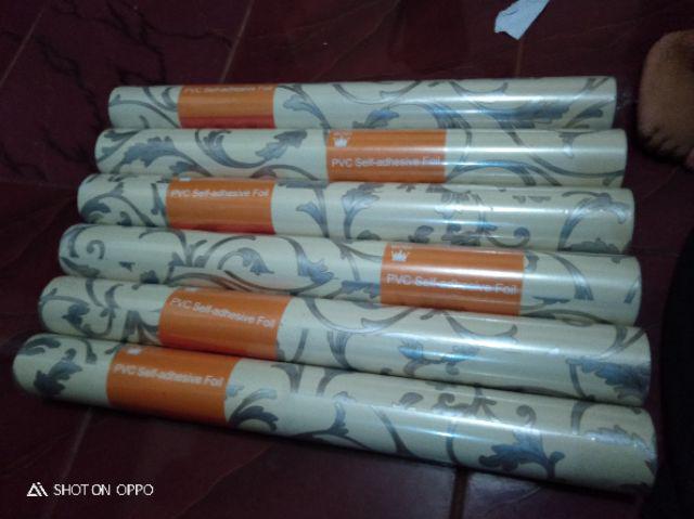 Wallpaper Dinding Sticker 45 Cm X 10 M Doraemon Hijau
