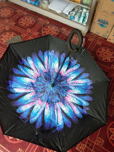Payung Terbalik Unik Reverse Umbrella Upside Down Mobil Hujan Anti Air Gagang C Cars Souvenir Travel