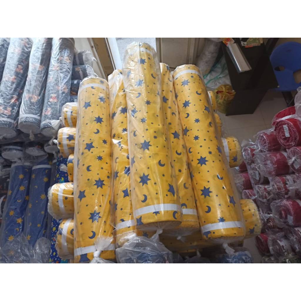 Bahan Kain Sprei Disperse Microtex Karakter Meteran Murah KM