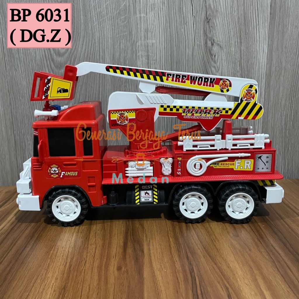 MAINAN ANAK LAKI LAKI MOBIL FIRE WORK / MAINAN MOBIL PEMADAM KEBAKARAN / MOBIL TRUK FIRE