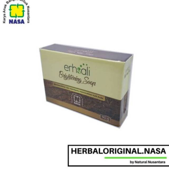 SABUN PENCERAH WAJAH-ERHSALI BRIGTENING SOAP-SABUN HERBAL NASA ORI