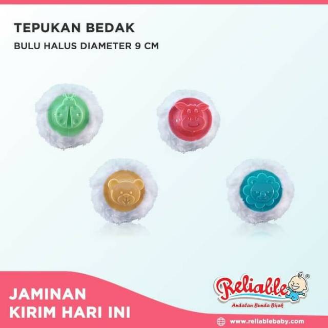 ♥BabyYank♥ RELIABLE Tepukan Bedak Bayi model Gagang dan Pita