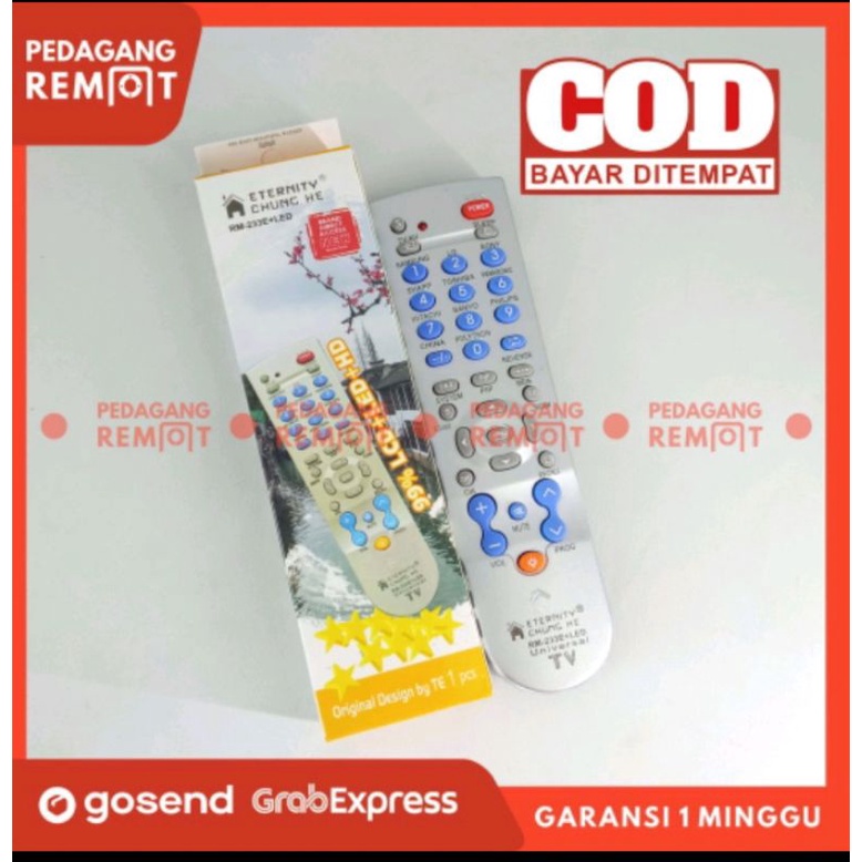 REMOTE MULTI TV RM-133E LED+SENTER