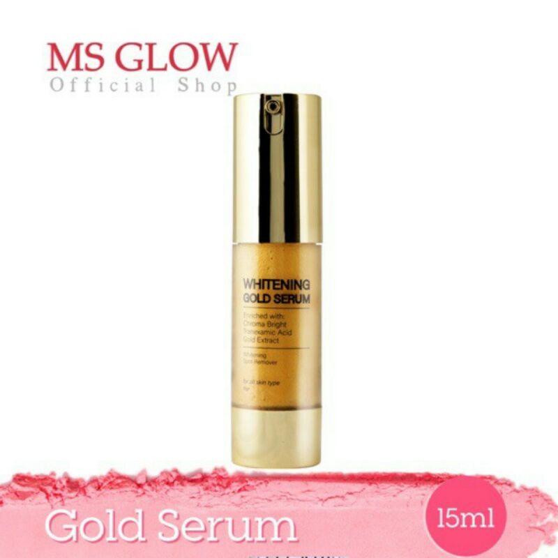 [BISA COD] MS GLOW WHITENING GOLD SERUM | SERUM GOLD MS GLOW ORIGINAL BPOM