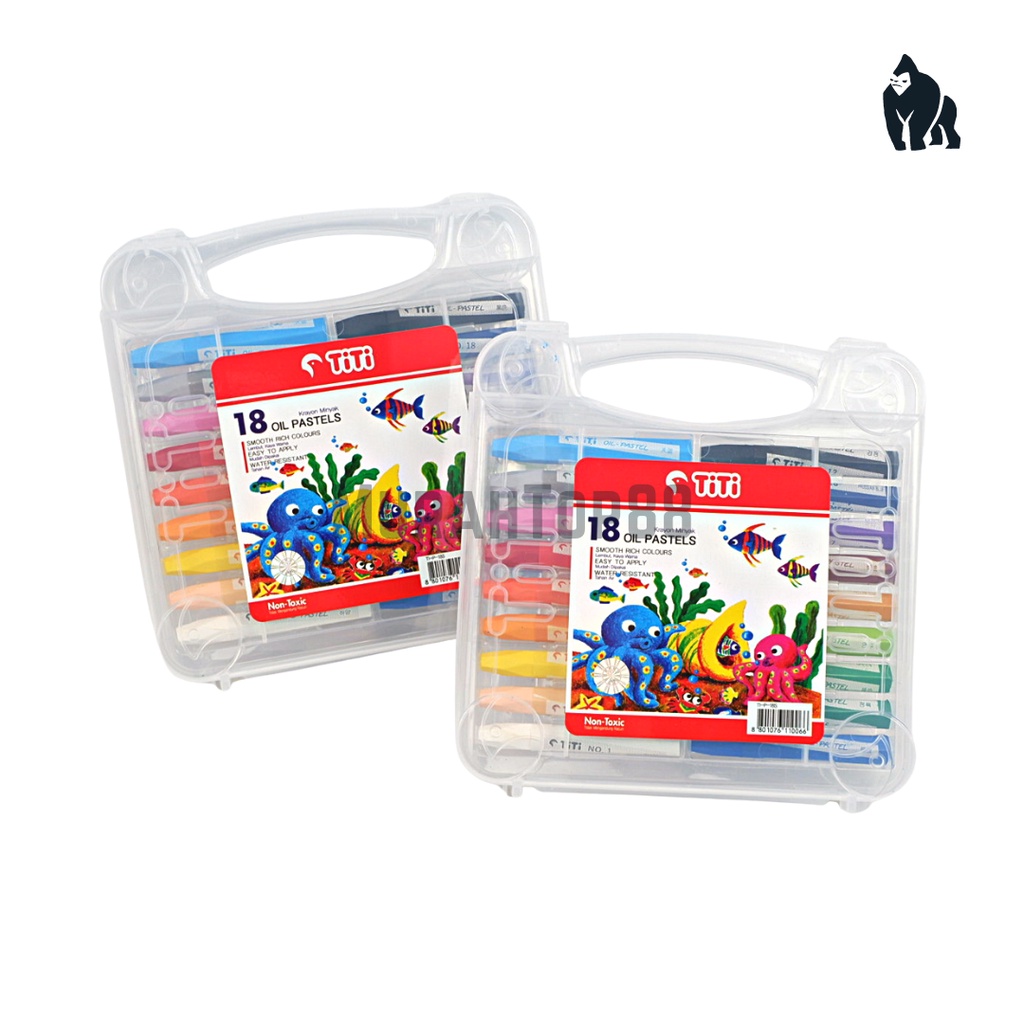 

Crayon Titi 18 Warna Oil Pastel / Krayon Mewarnai 18 W [HARGA PER SET]