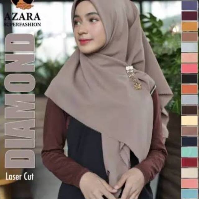 Segi Empat Diamond LC (laser cut) Merk Azara