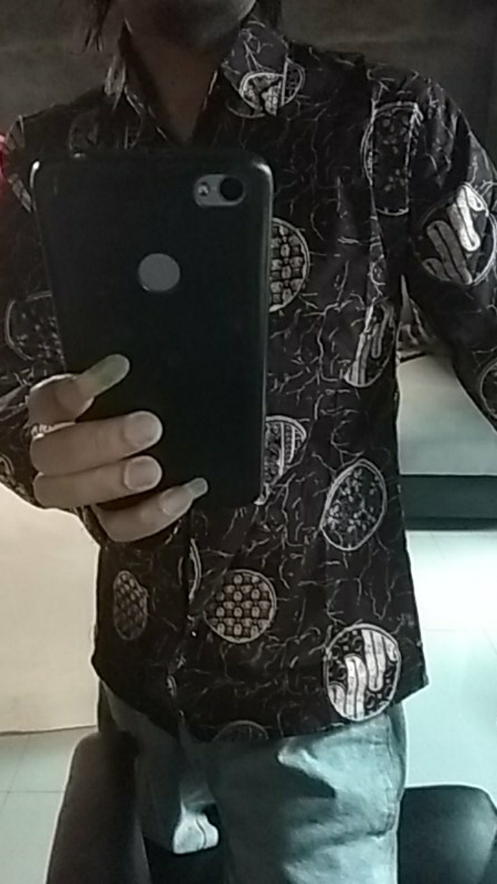 Fortglass Mix Kemeja Batik Lengan Panjang Formal Kasual Indonesia Jogja