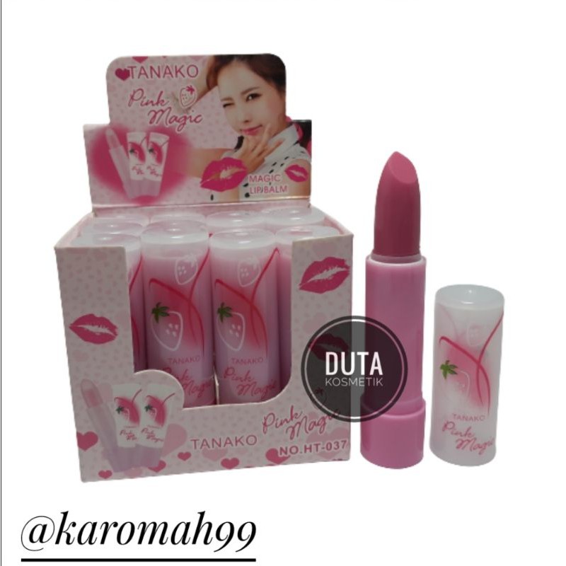 [12 pcs] LIP BALM TANAKO PINK MAGIC NO. HT-037