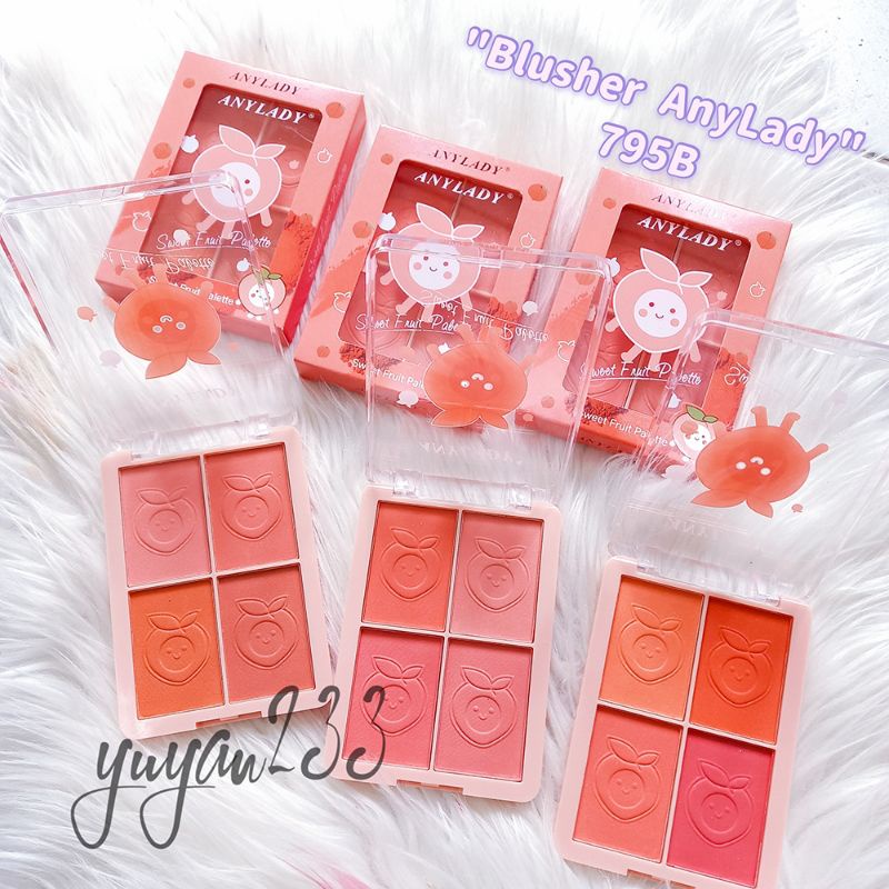 PROMO ECER!!!BLUSHER/BLUSH ON 4 WARNA ANYLADY 795B