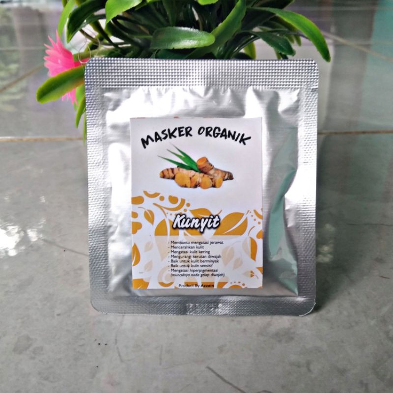 Masker Wajah Organik Kunyit/Masker Organik Kunyit/Masker Bubuk Organik Kunyit