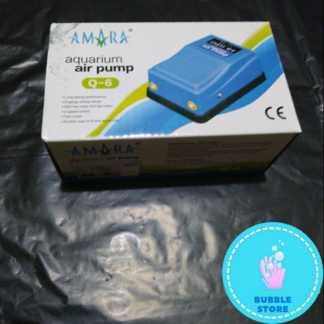 Amara Q6 / Mesin oksigen / gelembung / aerator Amara Q6 / Q-6 ( 2 lobang )