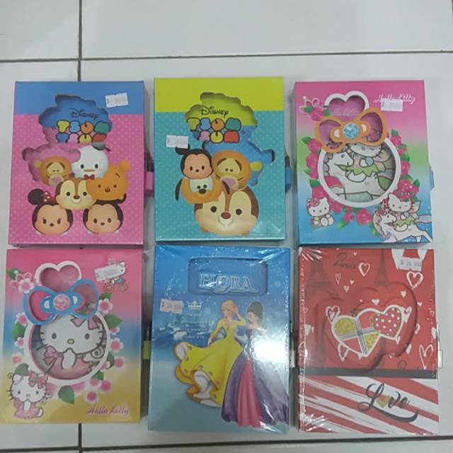 

Buku Diary anak pake gembok karakter ukuran kecil