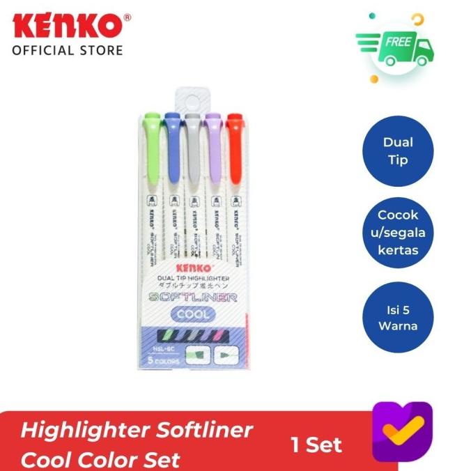 

KENKO HIGHLIGHTER MARKER DUAL TIP SOFTLINER
