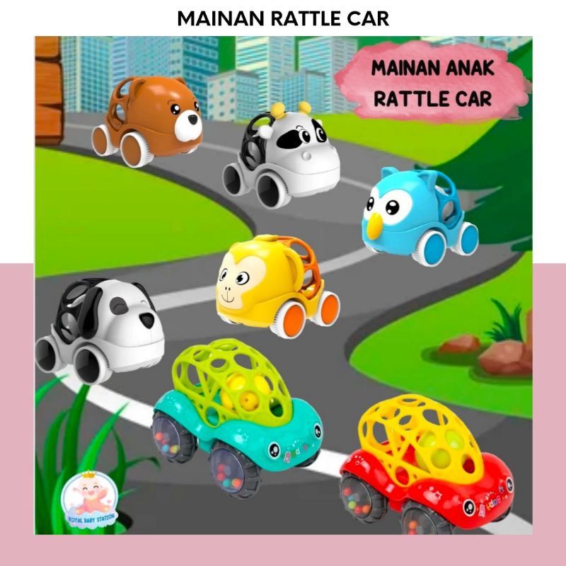 Mainan Mobil Rattle Car Kerincingan Bayi Anak