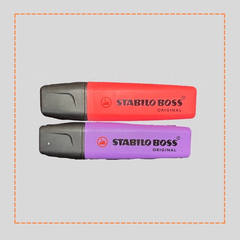 

Highlighter Penanda Kertas Berwarna Stabilo Boss Original Pink Ungu 70/44 70/55