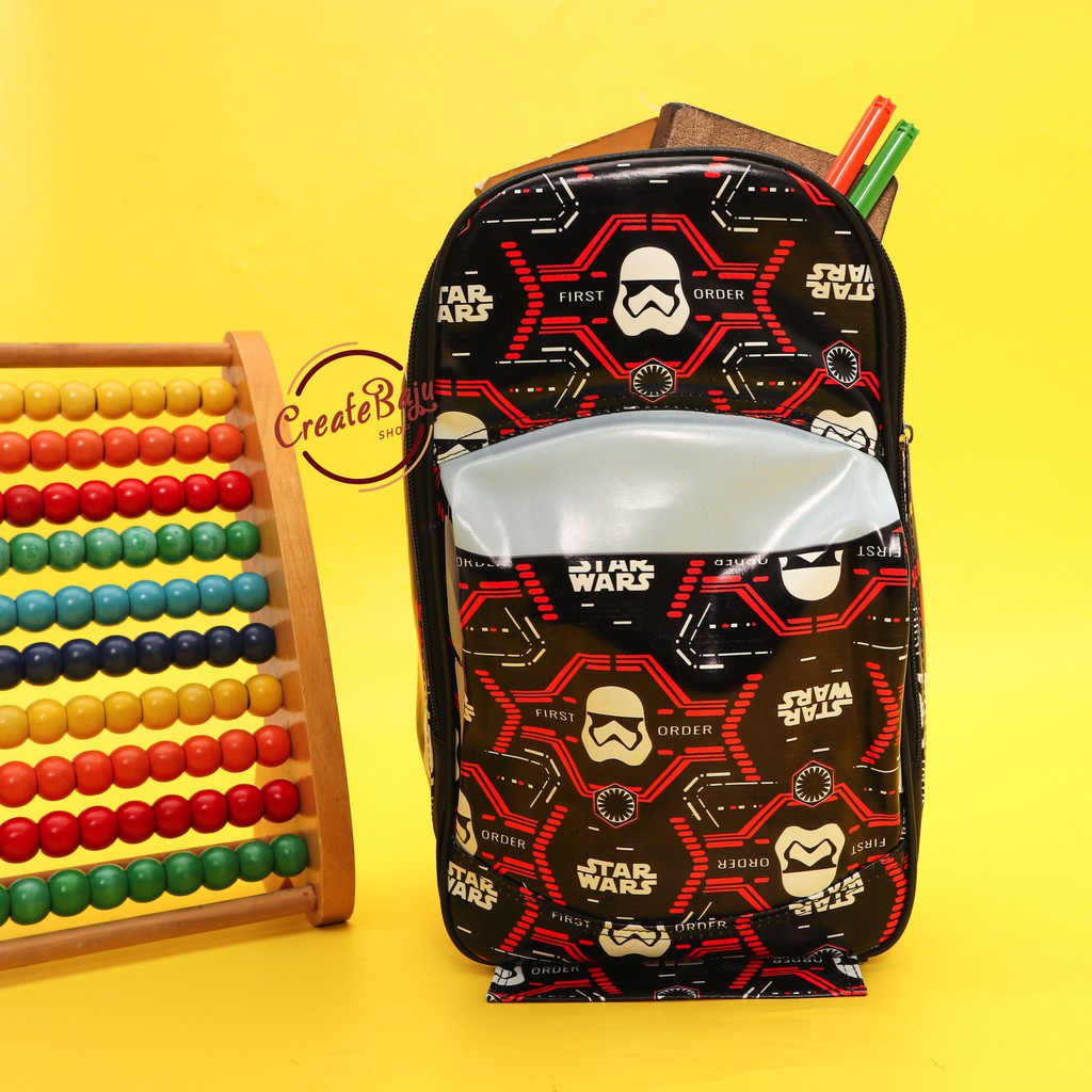 TAS RANSEL ANAK PRINTING TAS RANSEL ANAK SEKOLAH PAUD KARAKTER STARWARS