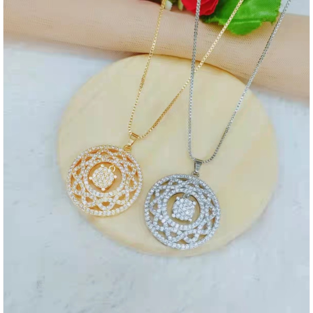 Kalung Xuping Mata Full Lapis Emas Perhiasan Fashion L37