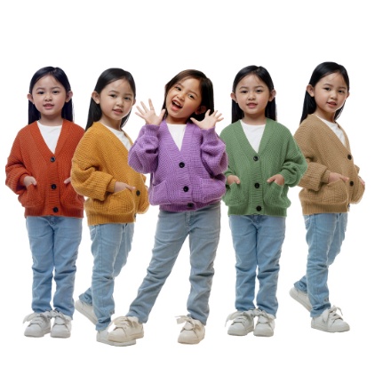 FX SHOP SWEATER CARDIGAN ANAK PEREMPUAN RAJUT / OLIVIA / CARDIGAN ZARA KIDS Anak Usia 2-10 Tahun