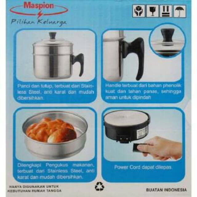 Maspion MULTI COOKER MEC-1750 Alat Masak Panci Serbaguna