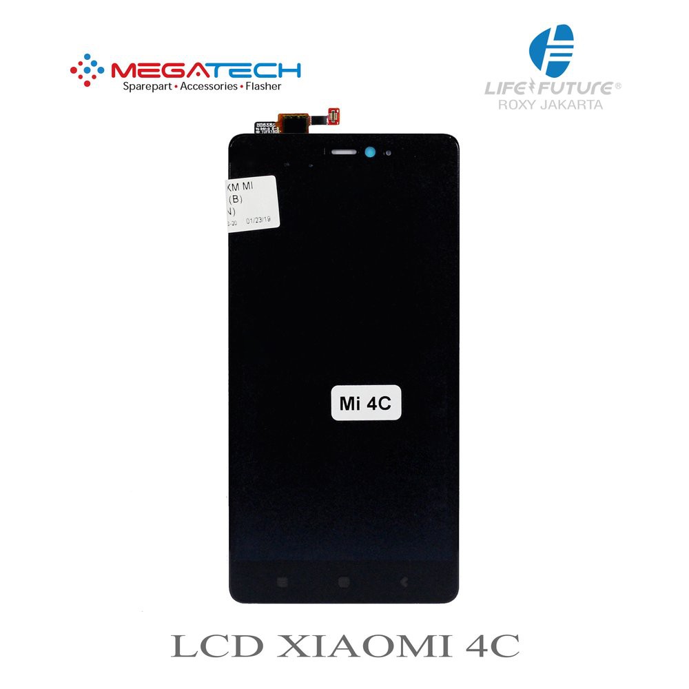 LCD TOUCHSCREEN XIAOMI MI4C MI 4C - TS BLACK ORIGINAL terakhir