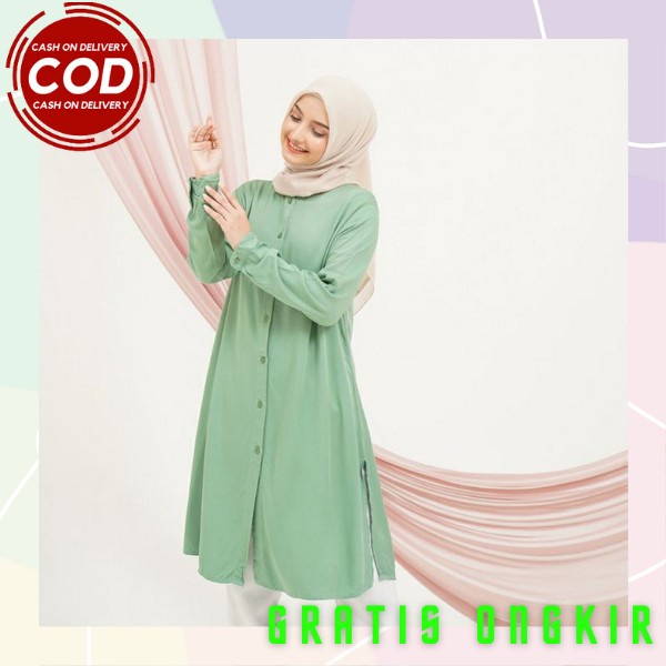 Tunic Model Terbaru Thunik Fashion Wnta Kekinian 2022 Tnik Perempuan Muslimah Dress Tunik Cewe Kekin