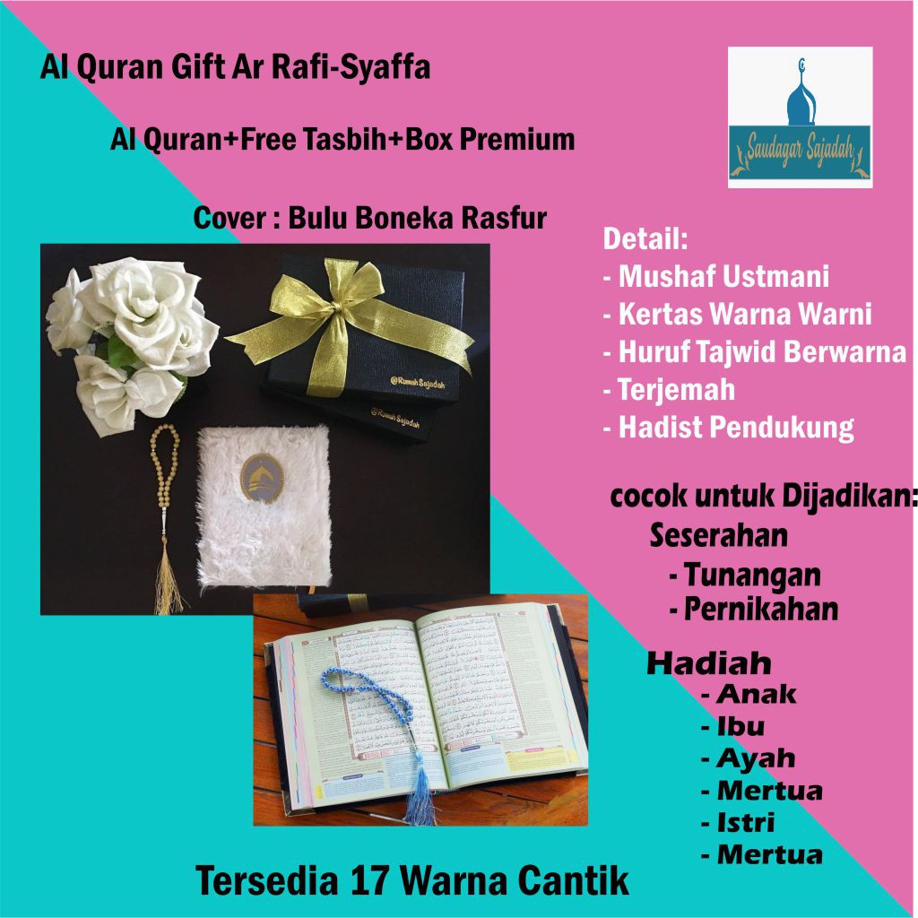 Alquran Anak Hafalan Hafidz Mushaf Utsmani Kertas Terjemah Warna Warni