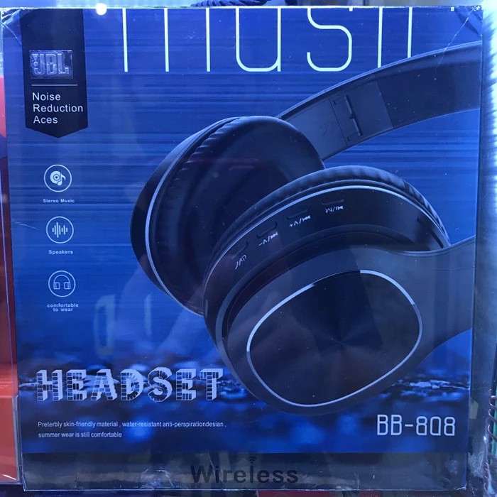 Headset Earphone Wireless Music Bass