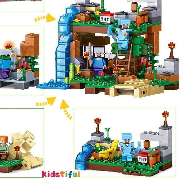 ℮ Mainan Block Edukasi Mainan Anak Bricks Minecraft Minicraft ❋