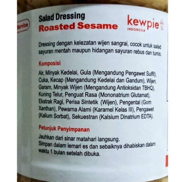 KEWPIE SALAD DRESSING / SAUS TIRAM WIJEN SANGRAI