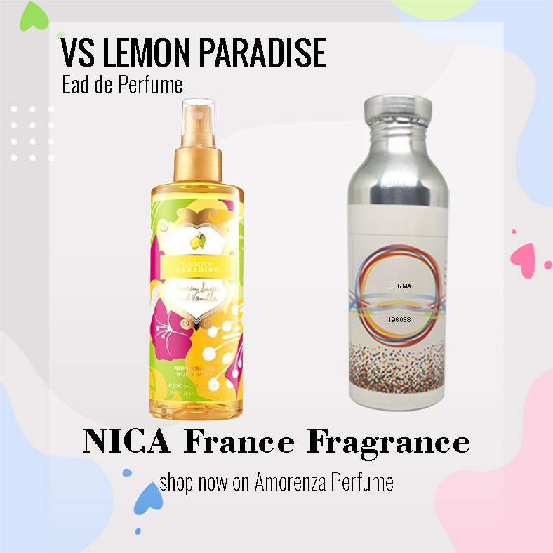 Bibit Parfum Murni V.S LEMON PARADISE - LIME PARADE Nica Fragrance 250ml Segel Pabrik