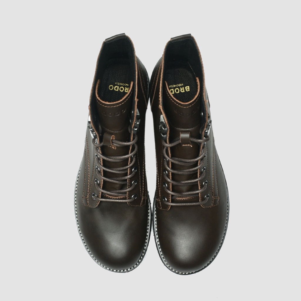 Sepatu Brodo Munson Boots [Black/Choco]-2