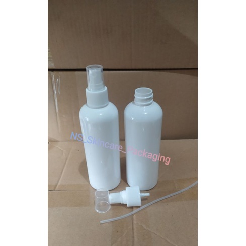 Botol spray 250ml bening atau putih tutup putih