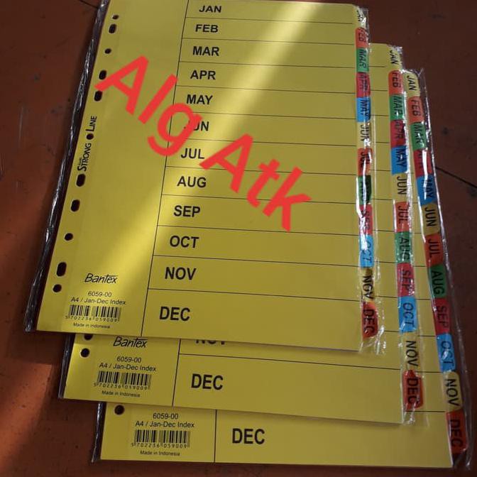 

BEST SELLER Bantex. Kertas Dividier Bulan. Kertas pembatas A4. 6059-00. TERJAMIN