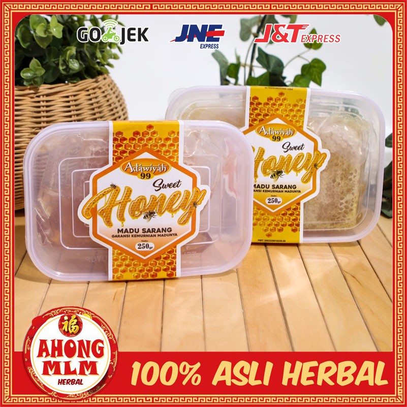 

MADU SARANG MURNI ADAWIYAH 99 ASLI SWEET HONEY GARANSI KEMURNIANNYA | UKURAN 250 GRAM DAN 500 GRAM