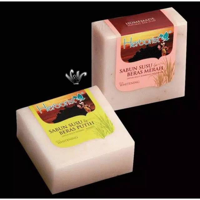 HERBORIST SABUN SUSU & BERAS/ HERBORIST/ PERAWATAN TUBUH/ SABUN MANDI/ SABUN HERBORIST/ SABUN BERAS