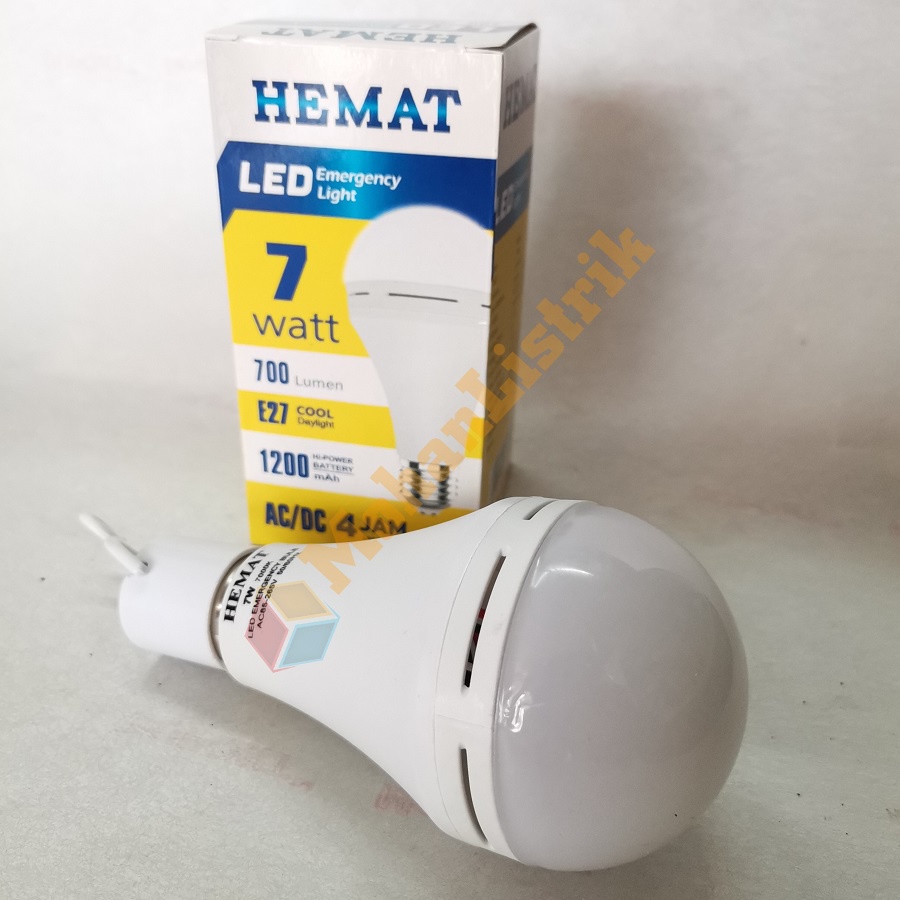 Lampu LED Magic AC/DC Emergency HEMAT 7W 7Watt Bohlam Led Emergency 7W